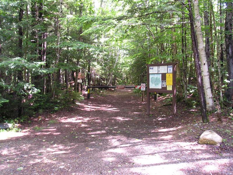 PemiBridgeHike (1).JPG - We followed the East Side trail to the suspension bridge crossing the Pemi. By the time we got to the campground the sun decided to come out for a little while.